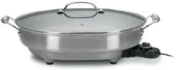 Cuisinart CSK-150 1500-Watt Nonstick Oval Electric Skillet,Brushed Stainless -Wilton Shop 31qCyIDtEDL. AC