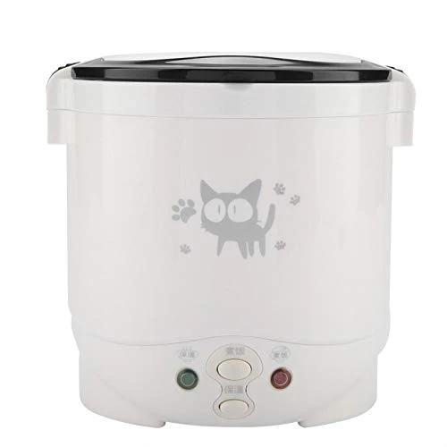 Portable Rice Cooker For Travel Mini 12V 100W 1L Electric Portable Multifunctional Rice Cooker Food Steamer For Cars Can Be Used As Electric Lunch Box(white) 4 Portable Rice Cooker For Travel Mini 12V 100W 1L Electric Portable Multifunctional Rice Cooker Food Steamer For Cars Can Be Used As Electric Lunch Box(white) - Image 2