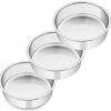6 Inch Cake Pan Set Of 3, Stainless Steel Round Cake Baking Pans, Small Cake Pans Sets For Baking, Healthy & Sturdy, Mirror Finish & Dishwasher Safe 1 6 Inch Cake Pan Set Of 3, Stainless Steel Round Cake Baking Pans, Small Cake Pans Sets For Baking, Healthy & Sturdy, Mirror Finish & Dishwasher Safe -Wilton Shop 31qRDJXJa9L