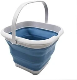 8.5L (2.2 Gallon) Collapsible Square Handy Bucket/Foldable SquareWater Pail/Portable Tub With Handle. Size 31x31cm (Grey/Slate Grey, 1) -Wilton Shop 31qRWykcDNL. AC