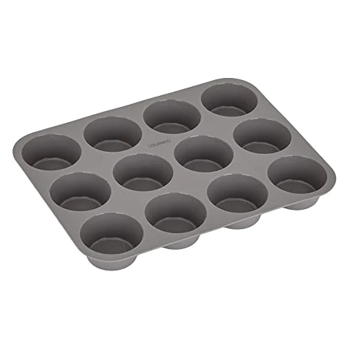 12 Silicone Muffin Pan - Nonstick Baking Pans For English Muffins - Baking Tin Tray With Cupcake Cups Molds 3 12 Silicone Muffin Pan - Nonstick Baking Pans For English Muffins - Baking Tin Tray With Cupcake Cups Molds