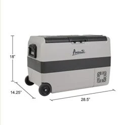 Avanti PDR50L34G Cooler Portable Refrigerator And Freezer With 50 Liter Capacity, Adjustable Zone Separation, Easy-Pull Rolling Design, LED Lights, AC/DC, 50-Liter, Grey 16 Avanti PDR50L34G Cooler Portable Refrigerator And Freezer With 50 Liter Capacity, Adjustable Zone Separation, Easy-Pull Rolling Design, LED Lights, AC/DC, 50-Liter, Grey -Wilton Shop 31qpUhtsz6L