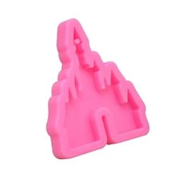 2 Pcs Castle Silicone Mold With Hole Castle Shaped Keychain Molds Chocolate Candy Cake Clay Baking Moulds And 10 Pieces Key Rings With Chain- Castle -Wilton Shop 31qpg3TVzbL