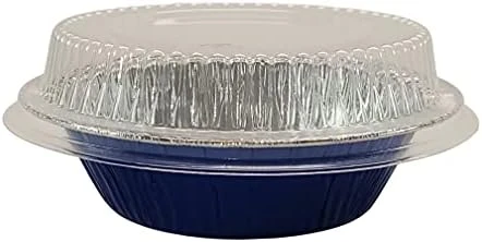 Disposable Colored Aluminum 5" Tart Pan/individual Pot Pie Pan W/Clear Dome Lid #501P (100, Gold) 11 Disposable Colored Aluminum 5" Tart Pan/individual Pot Pie Pan W/Clear Dome Lid #501P (100, Gold) - Image 9