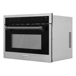 INE Autograph Edition 24" 1.6 Cu Ft. Built-in Convection Microwave Oven In Stainless Steel And Matte Black Accents