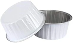 5oz 3 2/5" Set Of 24 Disposable Aluminum Foil Cups 125ml For Muffin Cupcake Baking Bake Utility Ramekin Cup (Dimand Lids) -Wilton Shop 31sDew72uDL. AC