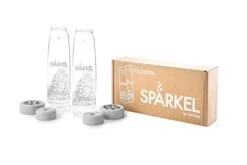 Spärkel System (White) Sparkling Water And Soda Maker + Bottle + 90 Pack Of Carbonators - A New Way Of Sparkling - Use Fresh & Natural Ingredients - No CO2 Tank Needed 13 Spärkel System (White) Sparkling Water And Soda Maker + Bottle + 90 Pack Of Carbonators - A New Way Of Sparkling - Use Fresh & Natural Ingredients - No CO2 Tank Needed -Wilton Shop 31sRhyD9OLL 1