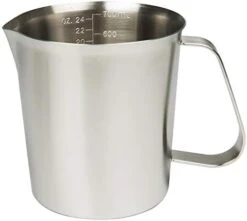Measuring Cup, Stainless Steel Measuring Cup (16 Ounce/ 0.5 Liter- 2 Cup), Milk Frothing Pitcher, Steaming Pitcher, Milk Frothing Cup Jug With Marking With Handle For Espresso Machines, Latte Art -Wilton Shop 31sZ02XuNRL. AC