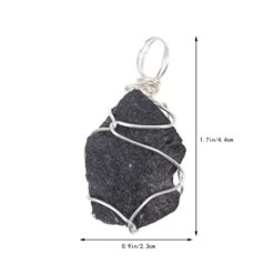 Black Tourmaline Crystal Pendant: Braided Obsidian Crystal Healing Chakra Pendant Gemstone Necklaces Pendants Spiritual Jewelry For Women Girls 14 Black Tourmaline Crystal Pendant: Braided Obsidian Crystal Healing Chakra Pendant Gemstone Necklaces Pendants Spiritual Jewelry For Women Girls -Wilton Shop 31sfBYqAAmL