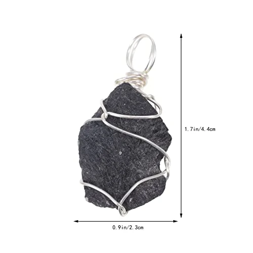 Black Tourmaline Crystal Pendant: Braided Obsidian Crystal Healing Chakra Pendant Gemstone Necklaces Pendants Spiritual Jewelry For Women Girls 8 Black Tourmaline Crystal Pendant: Braided Obsidian Crystal Healing Chakra Pendant Gemstone Necklaces Pendants Spiritual Jewelry For Women Girls - Image 6