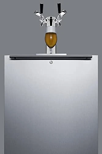 BC58BLBIADALock Built-In Undercounter ADA Height Commercially Listed Dual Tap Beer Dispenser With Stainless Steel Wrapped Door, Front Lock, Black Cabinet And Two TapLocks 5 BC58BLBIADALock Built-In Undercounter ADA Height Commercially Listed Dual Tap Beer Dispenser With Stainless Steel Wrapped Door, Front Lock, Black Cabinet And Two TapLocks - Image 3