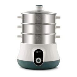 Electric Steamer 3-Layer High Capacity Multi-Function Appointment Timing Stainless Steel Steam Cooker Food Steamer Pot