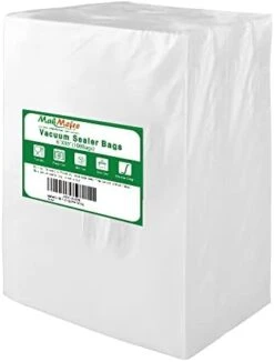 200 Quart Size 8"x12" Vacuum Freezer Sealer Bags For Food, BPA Free, Heavy Duty Commercial Grade, Sous Vide Vaccume Safe,Vaccume Seal Pre-Cut Bag -Wilton Shop 31tHgZx47 L. AC