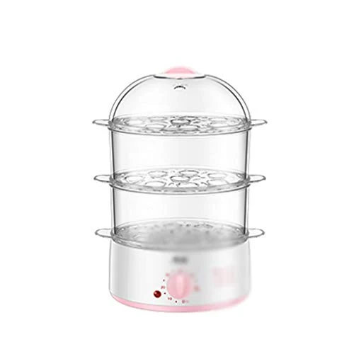 KAOROU Household Small Electric Steamer, Multi-function Three-layer Steamed Buns, Multilayer Transparent Electric Steamer, Mini Small Steamer 3 KAOROU Household Small Electric Steamer, Multi-function Three-layer Steamed Buns, Multilayer Transparent Electric Steamer, Mini Small Steamer