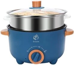 Electric Skillet Hot Pot Cooker - Multifunction Frying Pan 110V Non-Stick Grill 3L Stir-fried Stewed Cookware Steak Noodle Ramen Shabu Shabu Pot - Home Office Party Kitchen Dorm Cooking -Wilton Shop 31tk0az5vYL. AC