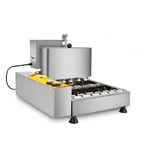 Commercial Automatic 6 Rows Donut Maker Machine, 9.5L Hopper Electric Frying Mini Donuts Maker With Moulds, Stainless Steel Doughnut Making Machine With Intelligent Control Panel (2250PCS/H) 5 Commercial Automatic 6 Rows Donut Maker Machine, 9.5L Hopper Electric Frying Mini Donuts Maker With Moulds, Stainless Steel Doughnut Making Machine With Intelligent Control Panel (2250PCS/H) - Image 3