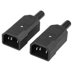 3 Pack Screw Mount 3 Pins Inlet Power Plug Socket IEC320 C14 AC 250V 10A By QTEATAK -Wilton Shop 31uBQZHaXXL