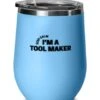 GENERIC Tool Maker Gifts For Colleagues, Keep Calm I'm A Tool Maker, Unique Idea Tool Maker 12oz Wine Glass, Wine Tumbler From Boss -Wilton Shop 31uRN2WCq8L
