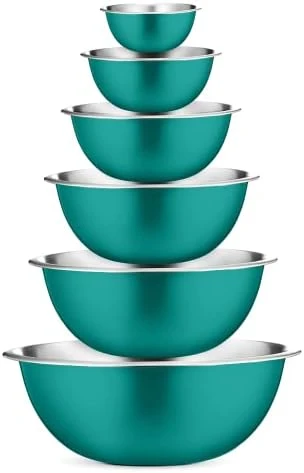 Stainless Steel Mixing Bowls (Set Of 6) Stainless Steel Mixing Bowl Set - Easy To Clean, Nesting Bowls For Space Saving Storage, Great For Cooking, Baking, Prepping 10 Stainless Steel Mixing Bowls (Set Of 6) Stainless Steel Mixing Bowl Set - Easy To Clean, Nesting Bowls For Space Saving Storage, Great For Cooking, Baking, Prepping - Image 8
