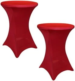 2 Pack Spandex Table Covers, Cocktail Fitted Tablecloths, Round Highboy Stretch Table Cloths For Party, Wedding, Birthday, Banquet, Vendors,Bistro Table,White, 30"-32" Diameter X 40"-43" Height 28 2 Pack Spandex Table Covers, Cocktail Fitted Tablecloths, Round Highboy Stretch Table Cloths For Party, Wedding, Birthday, Banquet, Vendors,Bistro Table,White, 30"-32" Diameter X 40"-43" Height -Wilton Shop 31uovTk9wVL. AC