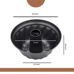 Non-stick Donut Pan 10 Inches Diameter X 4 Inches Bottom Non-Stick Cake Pans Fluted Cake Pans For Baking Jelly Pan Pancake Pan Pancake Baking Pan Box Loaf Pan Loaf Pans Mold -Wilton Shop 31uwWjMJMML