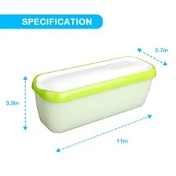 Ice Cream Storage Containers With Lids 2 Pack - 1.5 Quarts Reusable Homemade Ice Cream Tubs, Freezer Containers Perfect For Sorbet, Frozen Yogurt Or Gelato (Green) 13 Ice Cream Storage Containers With Lids 2 Pack - 1.5 Quarts Reusable Homemade Ice Cream Tubs, Freezer Containers Perfect For Sorbet, Frozen Yogurt Or Gelato (Green) -Wilton Shop 31uyA1If6oL