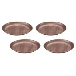 Cuisinart CMBM-4PPBZ 4-pc Mini Pizza Pan Set, Bronze