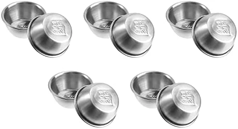 10pcs Stainless Steel Condiment Sauce Cups Metal Ramekin Seasoning Dip Bowl Mini Pudding Portion Cup Appetizer Plate Side Dish For Home Salad Dressing Ketchup 10 10pcs Stainless Steel Condiment Sauce Cups Metal Ramekin Seasoning Dip Bowl Mini Pudding Portion Cup Appetizer Plate Side Dish For Home Salad Dressing Ketchup - Image 8