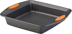 Yum -o! Nonstick Bakeware Baking Pan / Nonstick Cake Pan, Square - 9 Inch, Gray