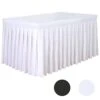 8' Ft Polyester Fitted Tablecloth Table Skirt For Wedding Banquet Trade Show White 2 8' Ft Polyester Fitted Tablecloth Table Skirt For Wedding Banquet Trade Show White -Wilton Shop 31vSuQwo0jL