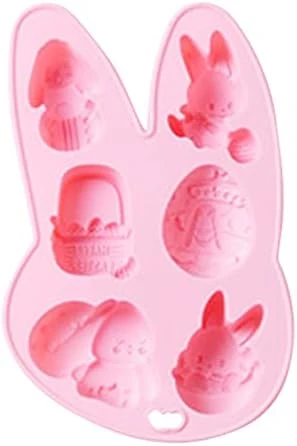 Molds Silicone Molds Tools Eggs Cute Baking Cake And Easter Cake Molds Bunny Chocolate Cake Mould 7 Inch Round Cake Pan Set (B, One Size) 5 Molds Silicone Molds Tools Eggs Cute Baking Cake And Easter Cake Molds Bunny Chocolate Cake Mould 7 Inch Round Cake Pan Set (B, One Size) - Image 3