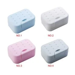 Travel Soap Container Shower Soap Storage Box Soap Bath Storage Box Waterproof Soap Case Bath Accessories -Wilton Shop 31wmMKuMhoL