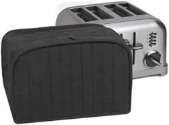 Premium Universal Two Slice Toaster Cover, 11.25" X 5.75" X 7", Polyester And Cotton Quilted, Fingerprint Protector, Super Soft Appliance Cover And Dust Cover, Black 29 Premium Universal Two Slice Toaster Cover, 11.25" X 5.75" X 7", Polyester And Cotton Quilted, Fingerprint Protector, Super Soft Appliance Cover And Dust Cover, Black -Wilton Shop 31wq0SmJmpL. AC