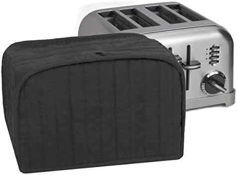 Premium Universal Two Slice Toaster Cover, 11.25" X 5.75" X 7", Polyester And Cotton Quilted, Fingerprint Protector, Super Soft Appliance Cover And Dust Cover, Black 16 Premium Universal Two Slice Toaster Cover, 11.25" X 5.75" X 7", Polyester And Cotton Quilted, Fingerprint Protector, Super Soft Appliance Cover And Dust Cover, Black - Image 14