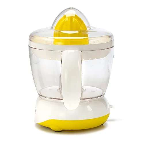 BPA-Free Electric Citrus Juicer Extractor, Compact Volume Pulp Control, Oranges, Lemons, Limes, Grapefruits With Easy Pour Spout, 24oz, White 5 BPA-Free Electric Citrus Juicer Extractor, Compact Volume Pulp Control, Oranges, Lemons, Limes, Grapefruits With Easy Pour Spout, 24oz, White - Image 3