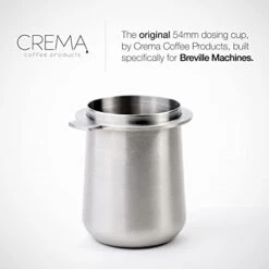 Rema Coffee Products | 54mm Dosing Cup | Brushed Silver | 100% Stainless Steel | Espresso Coffee Dosing Cup | Fits 54mm Breville Portafilters -Wilton Shop 31xfgnw6EVL