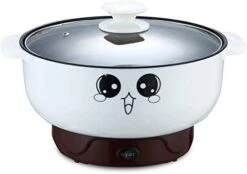 4-in-1 Multifunction Electric Skillet Non-Stick Stainless Steel Hot Pot Noodles Rice Cooker Soup Pot Portable Mini Heating Pan Cooking Fried (Diameter 26CM, 3.6L, Electric Skillet With Steam Grid) -Wilton Shop 31y47sMbV6L. AC 2