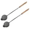 Cast Iron Round Pie Iron With Stainless Steel And Wooden Handle Set Of 2… -Wilton Shop 31yD7qMxjJL