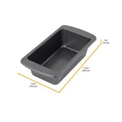 Everyday Non-Stick Loaf Pan. Perfect For Making Breads, Meatloaf, Casseroles, Brownies, And More Gray -Wilton Shop 31yWyT9BrYL