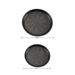 Pizza Pan With Holes,Nonstick Carbon Steel Round Bakeware,Oven Pizza Baking Supplies For Home Kitchen,2-Piece (9&13inch) 11 Pizza Pan With Holes,Nonstick Carbon Steel Round Bakeware,Oven Pizza Baking Supplies For Home Kitchen,2-Piece (9&13inch) -Wilton Shop 31ybkQ93bAL