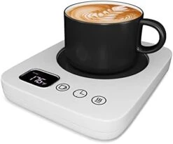 Lectric Coffee Cup Warmer For Desk, Smart Coffee Mug Heater Warmer For Home Office, Warming Plate For Tea, Milk & Candle – ENIGMA (White) -Wilton Shop 31zRyAwBL. AC