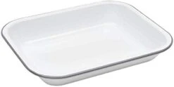 Enamelware Small Open Roaster, 11.5 X 9.25 Inches, Vintage White/Black (Single) 14 Enamelware Small Open Roaster, 11.5 X 9.25 Inches, Vintage White/Black (Single) -Wilton Shop 31znxWLZ rL. AC