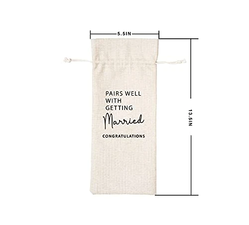 Wedding Wine Bag, Gift For Woman, Wedding Couples, Bride, Groom – 1 Pc(B026) 6 Wedding Wine Bag, Gift For Woman, Wedding Couples, Bride, Groom – 1 Pc(B026) - Image 4