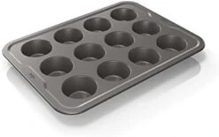 Ninja B30212 Foodi NeverStick Premium 12 Cup Muffin Pan, Nonstick, Oven Safe Up To 500⁰F, Dishwasher Safe, Grey -Wilton Shop 31zxsrKzyHL. AC