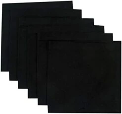 Tmos Green 6 Pack Washed Denim Napkin 19 X 19 Inch Jet Black Color Cotton Dinner Napkins Everyday Use, Wedding, Events, Restaurant, Catering, Special Occasions, Picnic (Jet Black, 6) -Wilton Shop 31zyMCpIzXL. AC