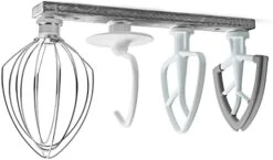 Stand Mixer Attachment Holder, Wooden Wall Mounted Holder With 4-Pack Plastic Hangers, Kitchen Accessories Storage Organizer Parts Compatible With Kitchenaid Mixer Attachments For Space-saving -Wilton Shop 41 XWMyZn2L. AC