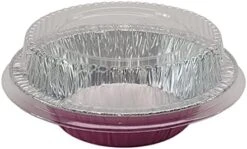 Disposable Colored Aluminum 5" Tart Pan/individual Pot Pie Pan W/Clear Dome Lid #501P (100, Gold) 21 Disposable Colored Aluminum 5" Tart Pan/individual Pot Pie Pan W/Clear Dome Lid #501P (100, Gold) -Wilton Shop 41 ZU0ZBpGL. AC