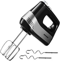 Hand Mixer Electric, REDMOND Hand Held Mixer With Turbo Function, Stainless Steel 5-Speed Kitchen Mixer For Whipping, Mixing Cookies, Cakes, Dough Batters, Cream -Wilton Shop 41 uNlBHcYL. AC