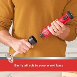 Black & Decker Kitchen Wand Cordless Immersion Blender, Hand Blender With Charging Dock, Red (BCKM1011K06) -Wilton Shop 4100ez3XTSL