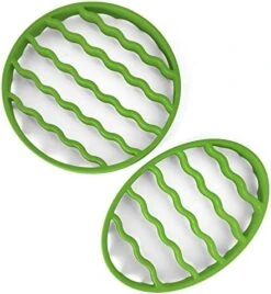 Silicone Cooker Rack For Instant Pot 5,6,8 Qt, Roasting Rack For Baking Cooking Steaming, Crock Pot Air Fryer Pressure Cooker Rack (Oval,Red,2Set) -Wilton Shop 4109QTDmPIL. AC